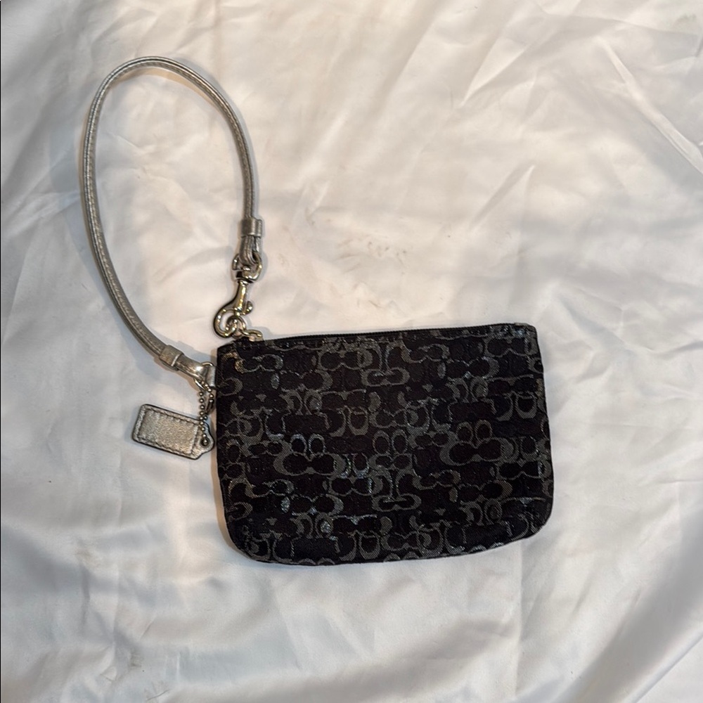 Coach Black Clutch Wristlet